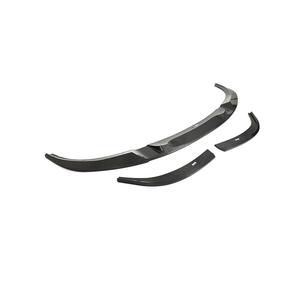Separador de labios delantero de fibra de carbono para <span class=keywords><strong>BMW</strong></span> 4 Series 2021up <span class=keywords><strong>G26</strong></span> 420i 430i 435i <span class=keywords><strong>M440i</strong></span>, 4 puertas, 3 unidades/juego - Product Image 6