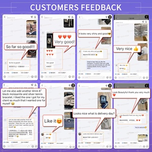 Hot Selling Unisex Hiphop S925 Sterling Silver Rose Gold Plated GRA Certified Ice <b>Vvs</b> Gra Mossanite Tennis Necklace Link <b>Chain</b> - Product Image 5