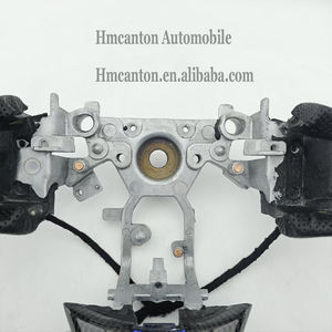 Volant de direction en cuir perforé en fibre de carbone avec surpiqûres bleues pour Infiniti Q50 – Produits populaires - Product Image 5