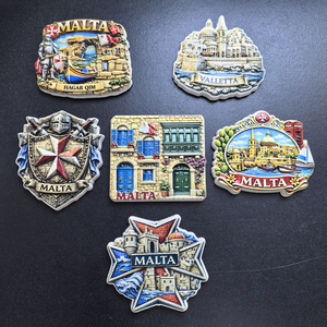 Souvenirs de voyage européens personnalisés, Espagne, Paris, La Palma, aimants de réfrigérateur en métal, artisanat en résine 3D, aimants de réfrigérateur décoratifs - Product Image 1