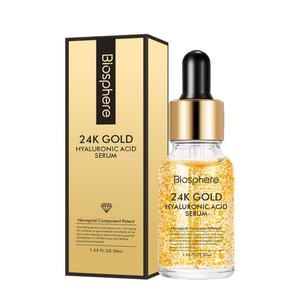 Wholesale Face Hyaluronic Acid Snail Whitening Korea Luxury Radiance and Anti-Aging Primer 24K <b>Serum</b> Gold - Product Image 1