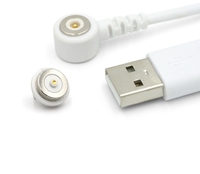 1 Juego de Conector Magnético Miniatura de 12V 2A, Cable USB Macho-Hembra con Pin Pogo para Carga de Energía