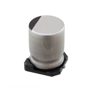 Condensador de Montaje Superficial Original CAP ALUM 220UF 20% 16V SMD UCX1C221MCL1GS 220 uF - Product Image 1