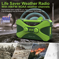 Tragbare 10000mAh Power Bank mit LED Taschenlampe Solar panel AM FM Notfall radio Handkurbel radio
