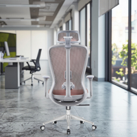 Chaise de bureau ergonomique moderne en maille Design Factory Furniture avec soutien lombaire réglable et réglage de la hauteur du siège