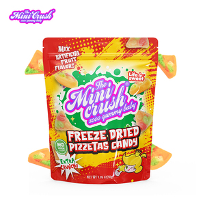 Aperitivos de caramelo de pizza gomosos liofilizados Halal personalizados directos de fábrica al por mayor originales con colores y sabores naturales - Product Image 2