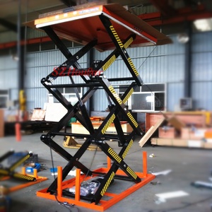 Heavy Duty Ba Kéo Bàn Nâng 1 Tấn Nền Tảng Cắt Kéo 1000Kg Thủy Lực Nâng Nền Tảng - Product Image 4