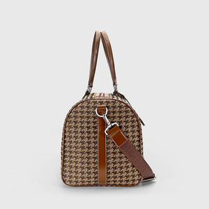 Nouvelle tendance de mode en plein air <span class=keywords><strong>passer</strong></span> la nuit affaires pied de poule concepteur dames femmes sac à main week-end voyage luxe sac de sport - Product Image 4