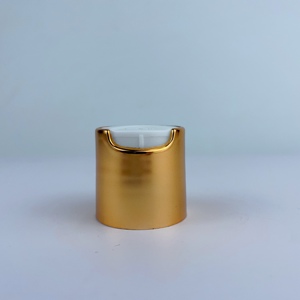 Tapa de rosca de plástico dorado brillante 24/410 para botella de champú, tapa metálica para botella de champú y loción, muestra gratuita - Product Image 4