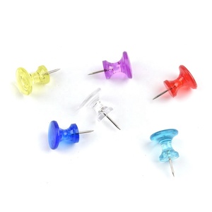 Chinchetas Decorativas Transparentes y Coloridas para Oficina, Prácticas Chinchetas y Tachuelas - Product Image 1