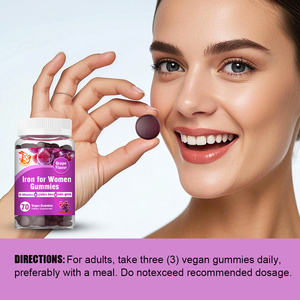 Premium High Iron for Women Gummies with Pantothenic Acid Supplement for Healthy Cellular Energy Promote Energy Function - Product Image 4