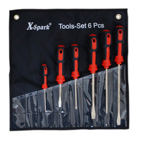 X-spark 6Pcs Set Peralatan Anti Percikan Tembaga Berilium, Perlengkapan Perkakas Tangan Anti Ledakan untuk Industri Minyak, Gas, dan Kimia