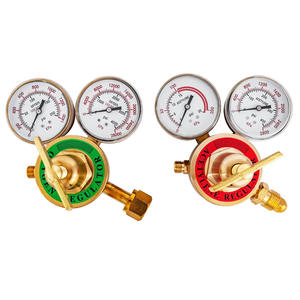 Régulateur de pression de gaz oxygène, acétylène, propane, azote, corps entièrement en cuivre, avec manomètre ; Exporté au Brésil, au Chili - Product Image 5