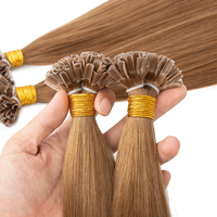 Vente en gros Extensions européennes U-Tip à la kératine Double étiré pré-collé Remy Hair Salon de coiffure de qualité russe Extension de cheveux humains