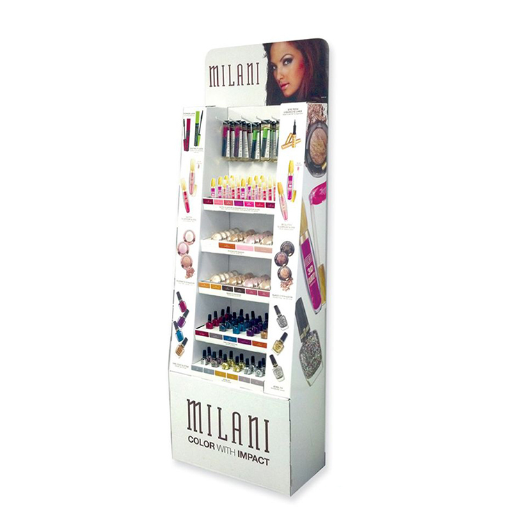 Customized Pet Store Cardboard Display Stand Case Pegboard Display Rack With LCD Screen — view 6