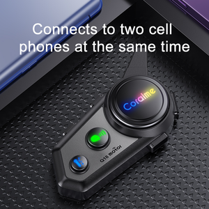 Водонепроницаемая мотогарнитура Q18 с поддержкой связи между двумя пользователями, Bluetooth-гарнитура для мотоциклетного шлема - Product Image 5