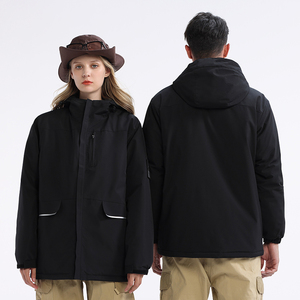 Conjunto cortavientos personalizado a prueba de agua impermeable para <span class=keywords><strong>hombre</strong></span> chaqueta de caza al aire libre con logotipo personalizado deporte americano de talla grande - Product Image 2