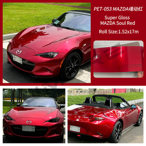 Vinilo para Rotulación de Vehículos de Alta Calidad en Más de 300 Colores, Vinilo Metálico para Envolver Todo el Cuerpo del Automóvil, Rollos de Vinilo Rojo y Negro para Automóviles - Product Image 3