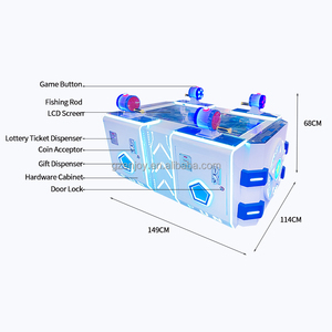<span class=keywords><strong>เครื่อง</strong></span>เล่นเกมสี่ผู้เล่น อุปกรณ์ความบันเทิงสำหรับเด็ก เกมตกปลา โต๊ะเกมอาร์เคด ขาย - Product Image 6
