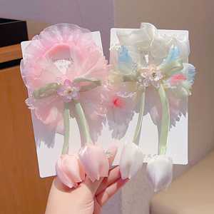 Serre-tête style princesse pour fille, élastique à cheveux pour <span class=keywords><strong>chignon</strong></span> ou queue de cheval - Product Image 2