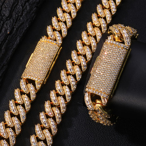 New Style Heavy Chunky 925 Sterling Silver Moissanite Miami Cuban Link <b>Chain</b> <b>Iced</b> Out Hip Hop Custom Necklace VVS1 GRA Tester - Product Image 5