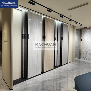 मैकुआन उच्च गुणवत्ता वाली आधुनिक शैली धातु स्लाइडिंग टाइल डिस्प्ले स्टैंड रैक हॉट सेल - Product Image 5