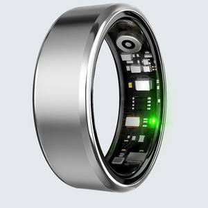 크로스보더 뉴 R100 스마트 링 무광 스테인리스 방수 심박수 측정 스텝 링 블랙 스포츠 수면 안드로이드/iOS - Product Image 4