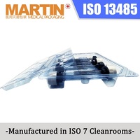 Boîte sous blister pour trocart chirurgical jetable, emballage d'instruments médicaux thermoformé sous vide en PETG, stérile, OEM ODM, certifié ISO13485