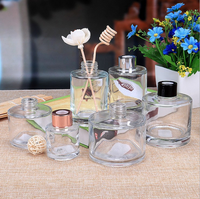 Bouteille diffuseur d'arômes en verre transparent personnalisable 50ml 100ml 150ml vide pour salle de bain