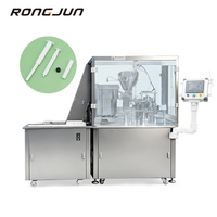 RONGJUN Nouvelle Machine Automatique Électrique PLC pour le Remplissage, le Bouchage et le Scellage de Seringues Préremplies en Verre et Plastique 220V