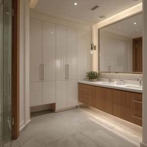 Muebles de Baño Modernos de Lujo Chinos Usados, Gabinetes de Tocador para Baño, Proyecto Hotelero, Mueble de Baño con Lavabo - Product Image 4