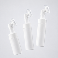 Flacon pompe rond pour mousse nettoyante visage 100ml 120ml 150ml 180ml 200ml avec tête de mousse en silicone