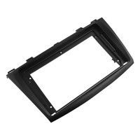 Cadre de panneau de navigation automobile 9 pouces noir, remplacement de façade de tableau de bord stéréo pour Mazda 3