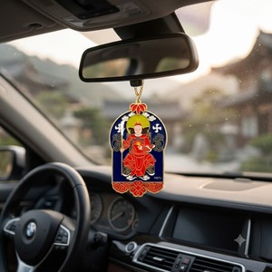 Colgante Taoísta Tai <span class=keywords><strong>Sui</strong></span> 2026, Amuleto del General Wenzhe del Año Bingwu, Aleación de Zinc, Feng Shui, para Coche o Bolso, Medalla Personalizada OEM - Product Image 1
