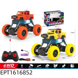 รถบังคับวิทยุ EPT <span class=keywords><strong>1</strong></span>:24 4WD <span class=keywords><strong>RC</strong></span> <span class=keywords><strong>Rock</strong></span> <span class=keywords><strong>Crawler</strong></span> 4 ช่องสัญญาณ พร้อมไฟ LED สำหรับเด็ก ขับเคลื่อนทุกพื้นผิว ปีนป่ายได้ - Product Image 4