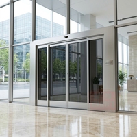 Pintu Geser Otomatis PAD PARD dengan Desain Modern dari Baja Anti Karat & Kaca untuk Rumah Sakit, Mal, Bandara