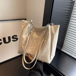 Bolsos de Hombro Versátiles de Alta Gama para Mujer, Gran Capacidad, Forro de Poliéster y Cuero, para el Trabajo - Product Image 2