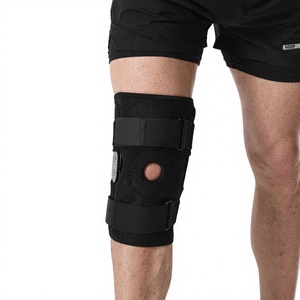 Genouillère articulée renforcée avec sangles réglables et stabilisateurs latéraux pour soulager la douleur au genou et assurer la stabilité - Product Image 3