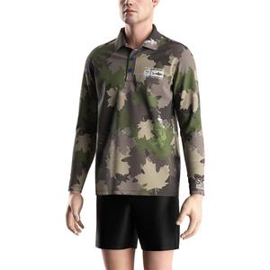 Camisa de Pesca para Hombre, Camisas Tácticas de Manga Larga con Protección Solar UPF 50+, Camisa con Estampado de Camuflaje, Polo de Pesca - Product Image 5