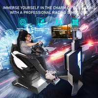 Simulador de Conducción de Autos de Alta Calidad con Monedas, Versión de 3 Pantallas, Juego de Carreras, Máquina de Realidad Virtual 9D