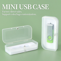Estuche USB de plástico YUZMEI con espuma, cierre personalizado y magnético, soporte para tarjetas de memoria USB, estuche para Pendrive, embalaje de unidad Flash