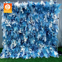 Sunwedding Mur d'herbe de pampa Mur de fleurs artificielles pour la décoration de mariage Décoratif pour la maison