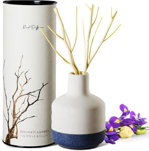 Difusor <span class=keywords><strong>de</strong></span> caña líquida <span class=keywords><strong>de</strong></span> cerámica para aromaterapia, paquete personalizado/tamaño/color <span class=keywords><strong>de</strong></span> retales, sin <span class=keywords><strong>fuego</strong></span> - Product Image 1