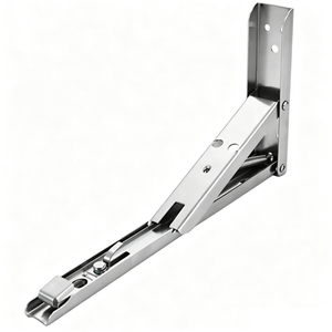 Stainless Steel Folding Shelf Support <strong>Bracket</strong> Heavy Duty Locking Fold Down Wall <strong>Bracket</strong> For Furniture Hardware OEM - Product Image 2