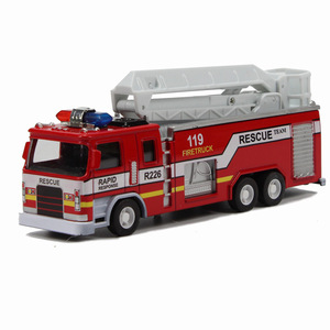 Nouveau modèle de camion de pompiers en alliage, avec musique et lumière, jouet à rétrofriction pour garçons, véhicule de jeu, cadeau d'anniversaire pour enfants - Product Image 3