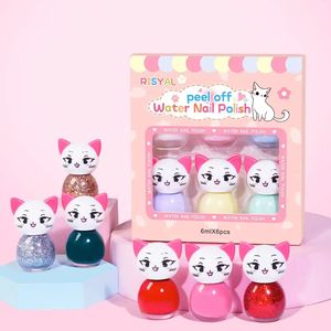 Nuevo Esmalte de Uñas Personalizado para Niñas, Diseño de Dibujos Animados, Lindo, 24 Colores, a Base de Agua, Desprendible - Product Image 1
