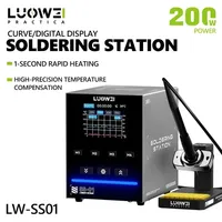 Station de soudage numérique intelligente LUOWEI LW-SS01 200W avec écran numérique pour la réparation de téléphones portables, cartes mères PC, puces PCB, IC