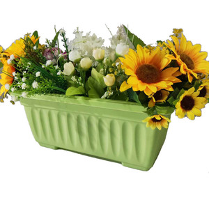 Ronbo — <span class=keywords><strong>Pot</strong></span> <span class=keywords><strong>de</strong></span> fleurs en plastique, bac <span class=keywords><strong>de</strong></span> <span class=keywords><strong>balcon</strong></span> coloré, rectangulaire, <span class=keywords><strong>Pot</strong></span> pour plantes, bon marché, 34x19, offre spéciale - Product Image 6