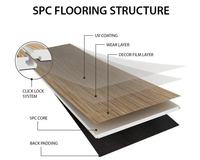 Plancher SPC ignifuge 5 mm à clipser, pour salle de bain et cuisine, couche d'usure AC3, certifié CE, plancher en vinyle rigide
