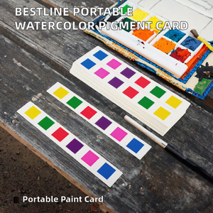 BESTLINE Peinture Gouache Portable pour Surface en Verre, Carte de Pigments de Voyage, Fournitures Artistiques pour Enfants, Jouets Tonés/Dessins Créatifs - Product Image 2